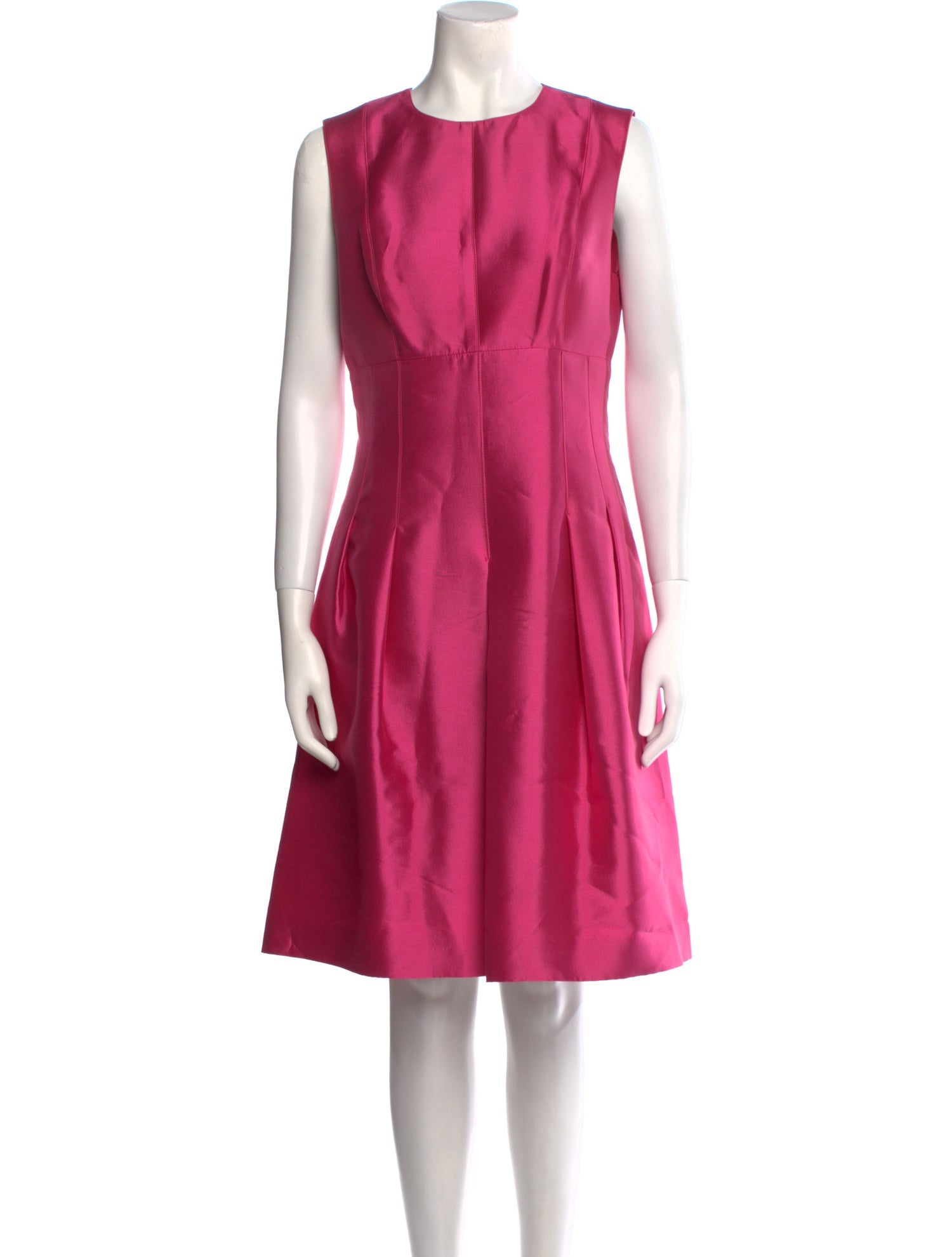 Teri Jon by Rickie Freeman Silk Knee-Length Dress