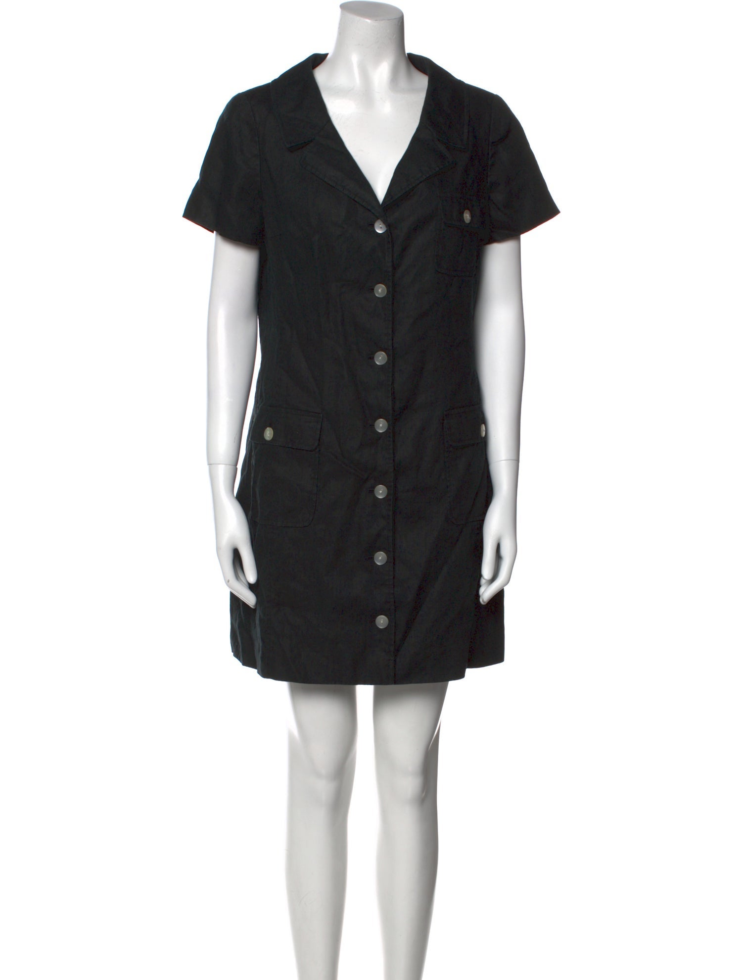 Teri Jon by Rickie Freeman Linen Mini Dress
