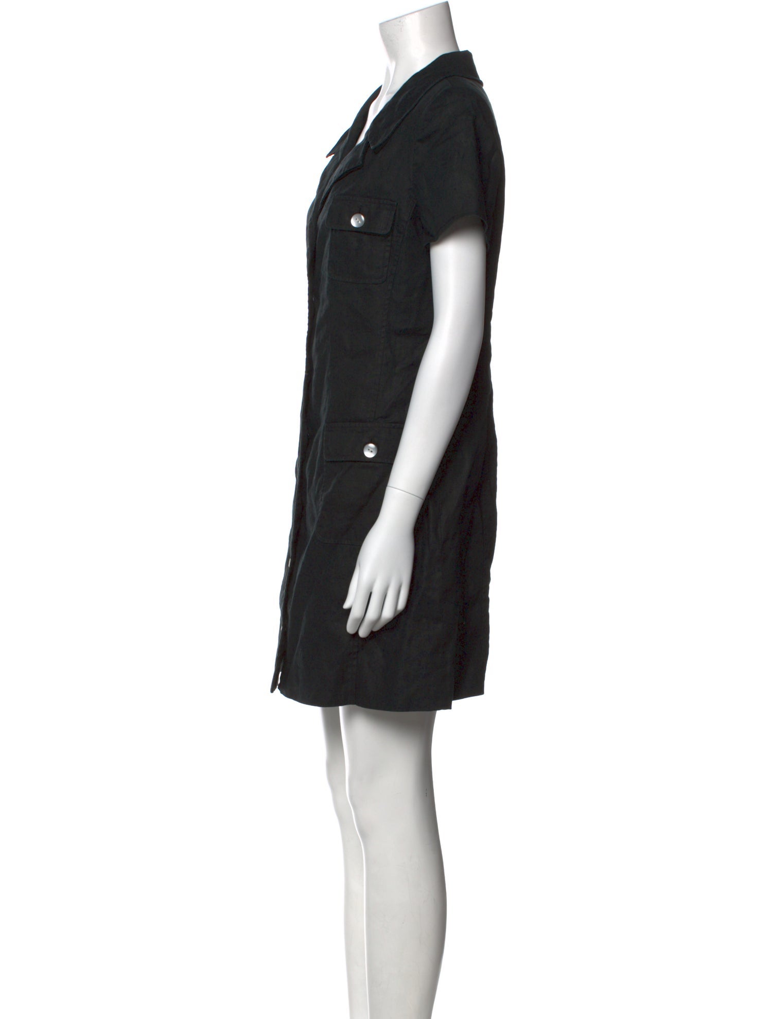 Teri Jon by Rickie Freeman Linen Mini Dress