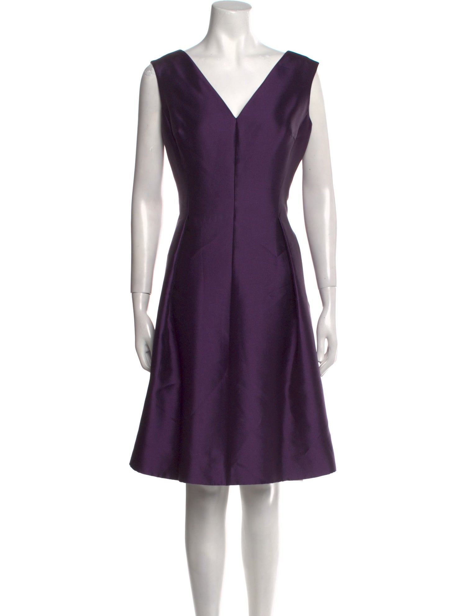 Teri Jon by Rickie Freeman Silk Knee-Length Dress