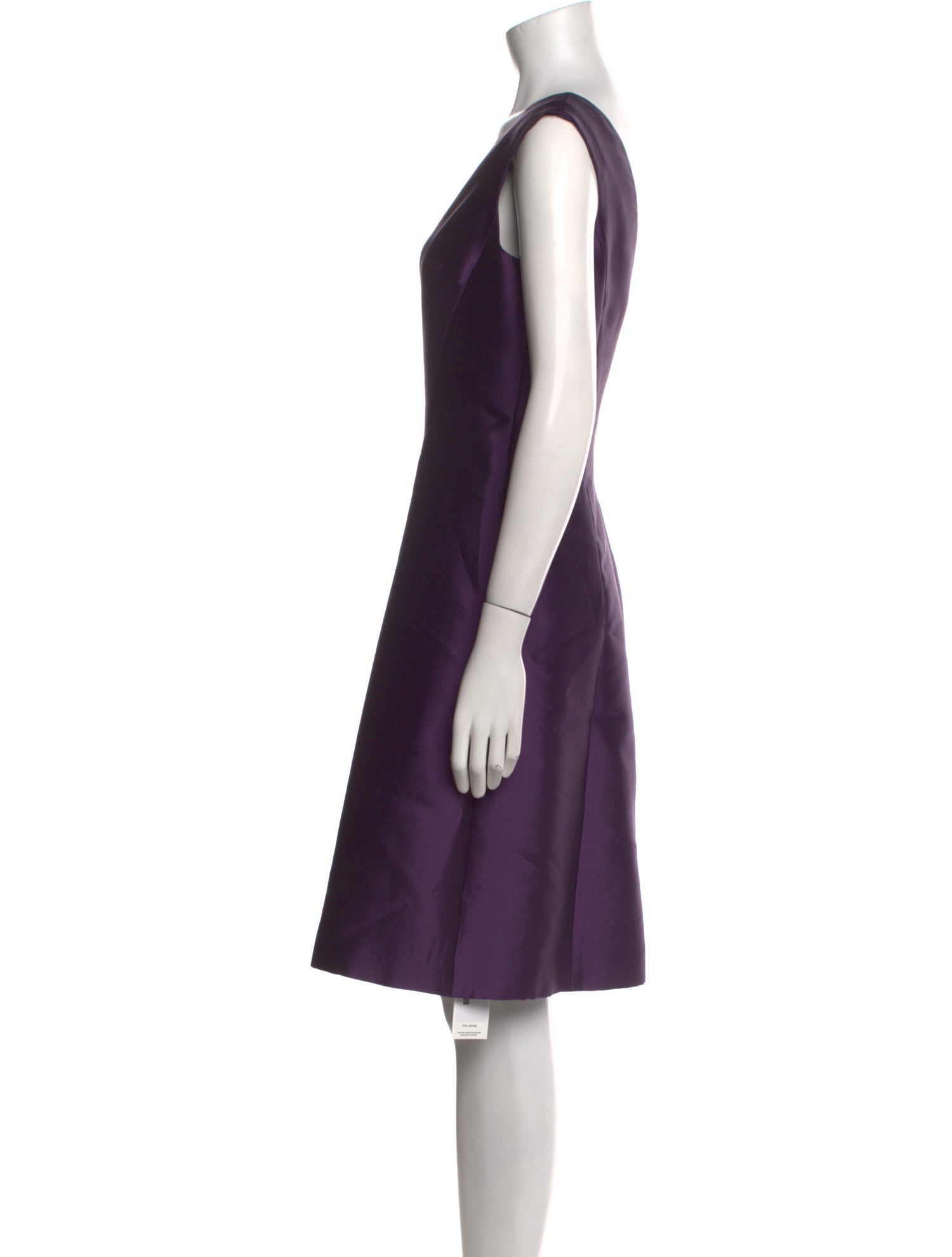 Teri Jon by Rickie Freeman Silk Knee-Length Dress