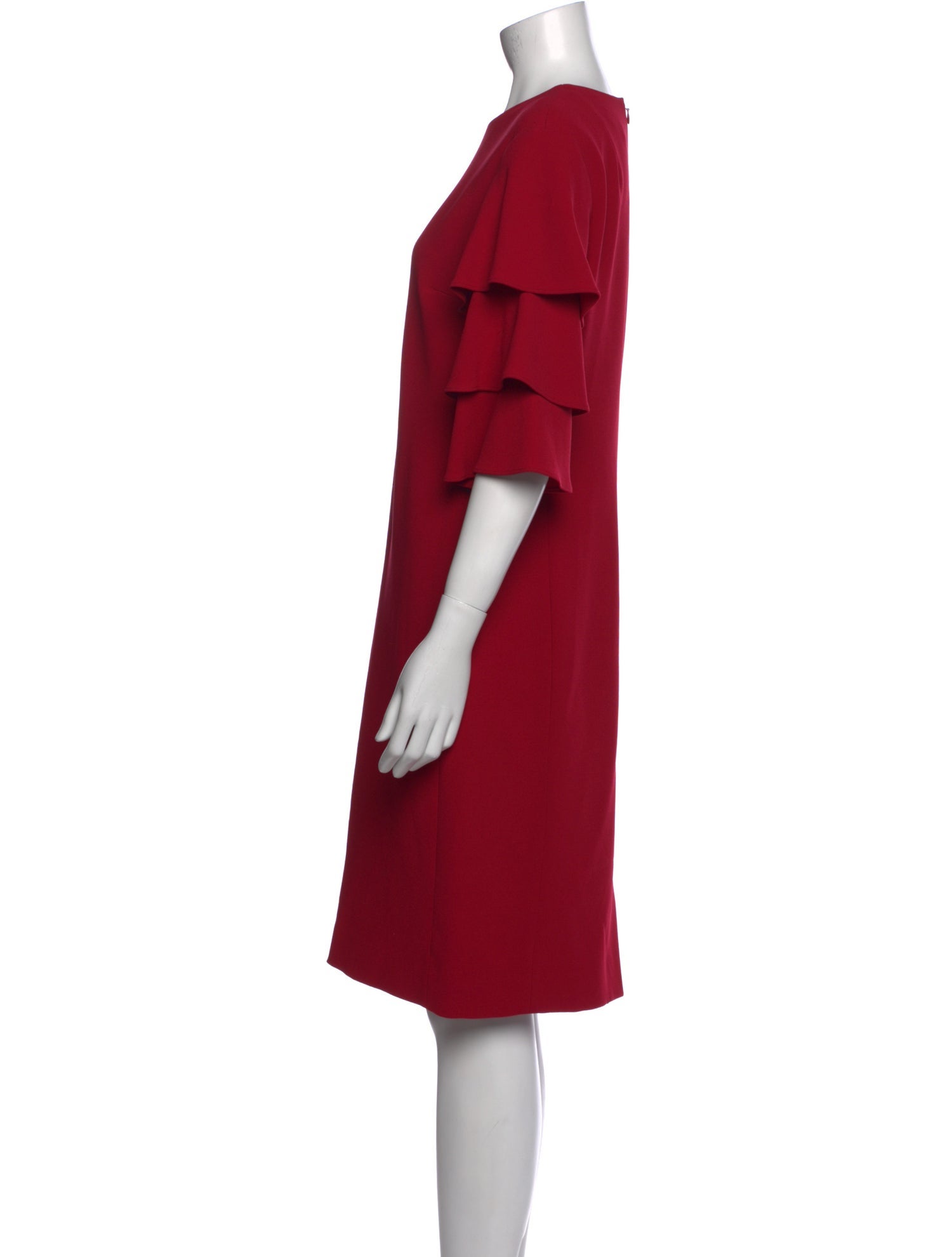 Teri Jon by Rickie Freeman Crew Neck Knee-Length Dress
