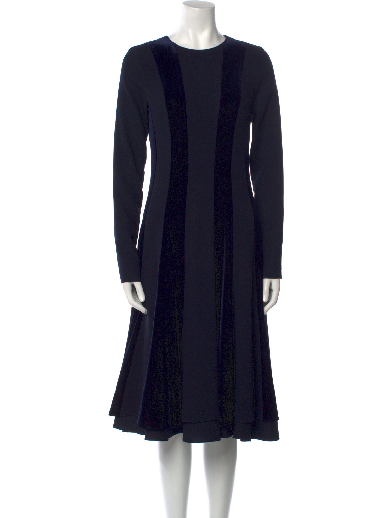 Teri Jon by Rickie Freeman Merino Wool Midi Length Dress