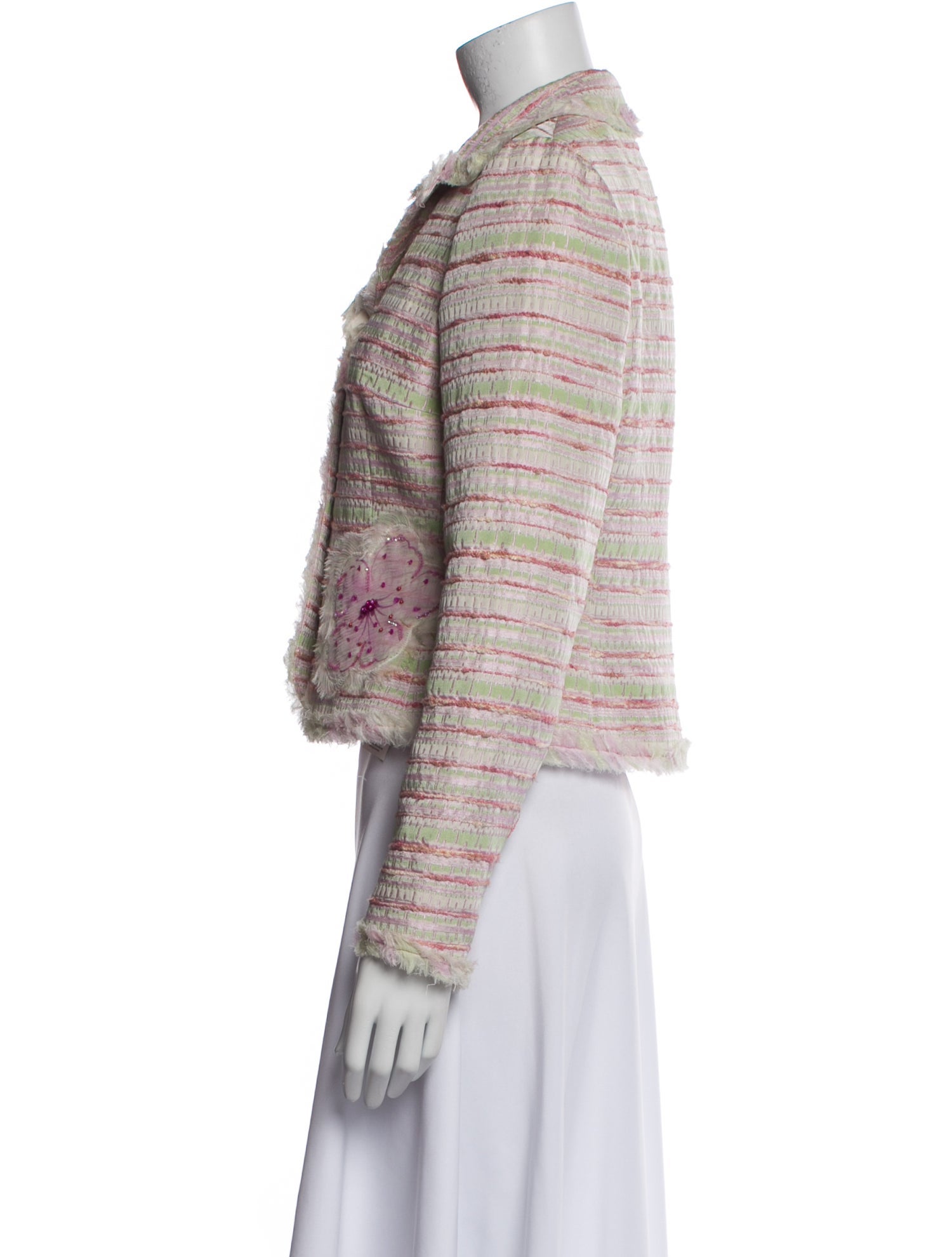 Teri Jon by Rickie Freeman Tweed Pattern Blazer