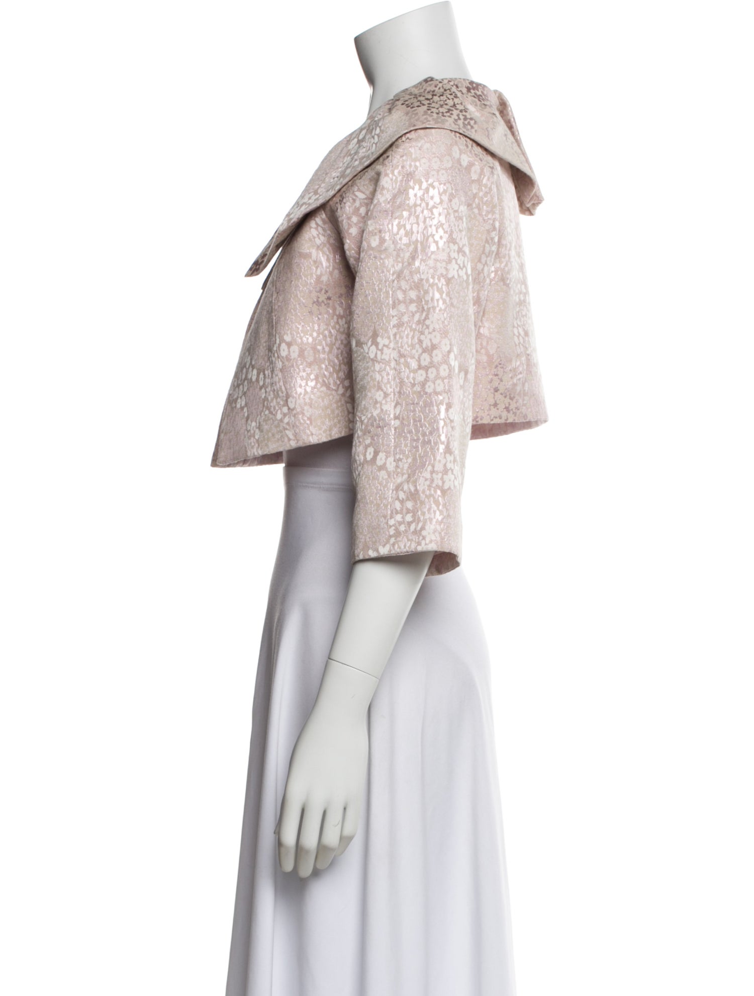 Teri Jon by Rickie Freeman Floral Print Bolero