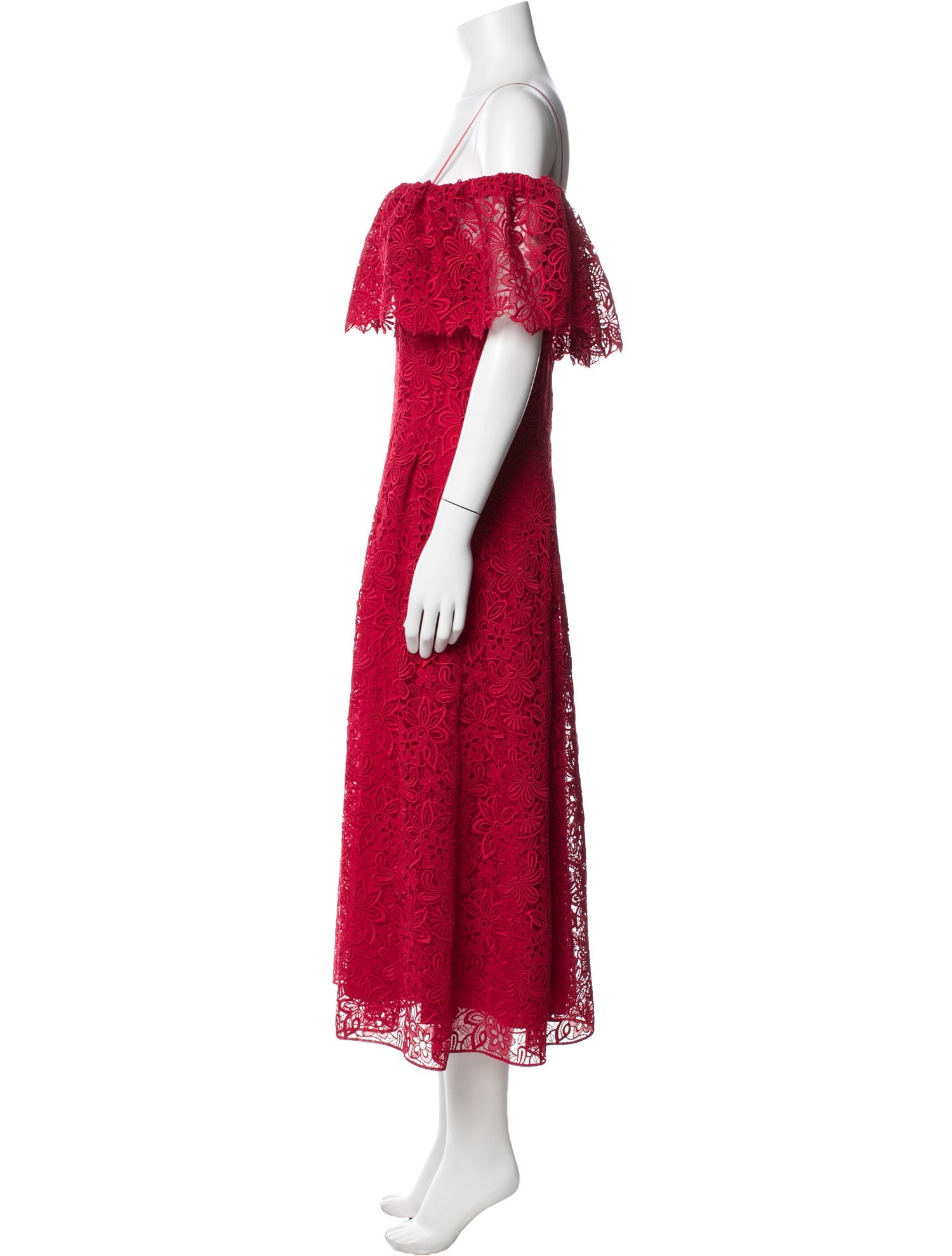 chinese dress ladies Zara A Line Royal Blue Sequined Lace Long Prom Dress with Pockets Red / 2