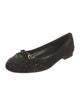 Richmond Suede Crystal Embellishments Ballet Flats