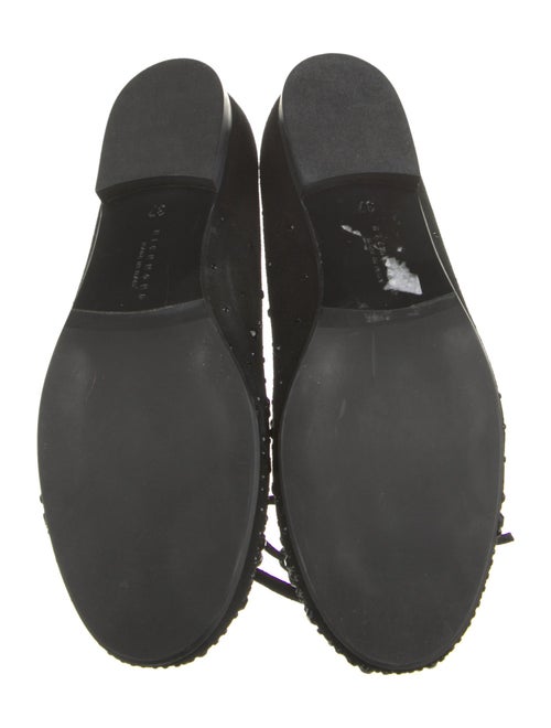 Richmond Suede Crystal Embellishments Ballet Flats
