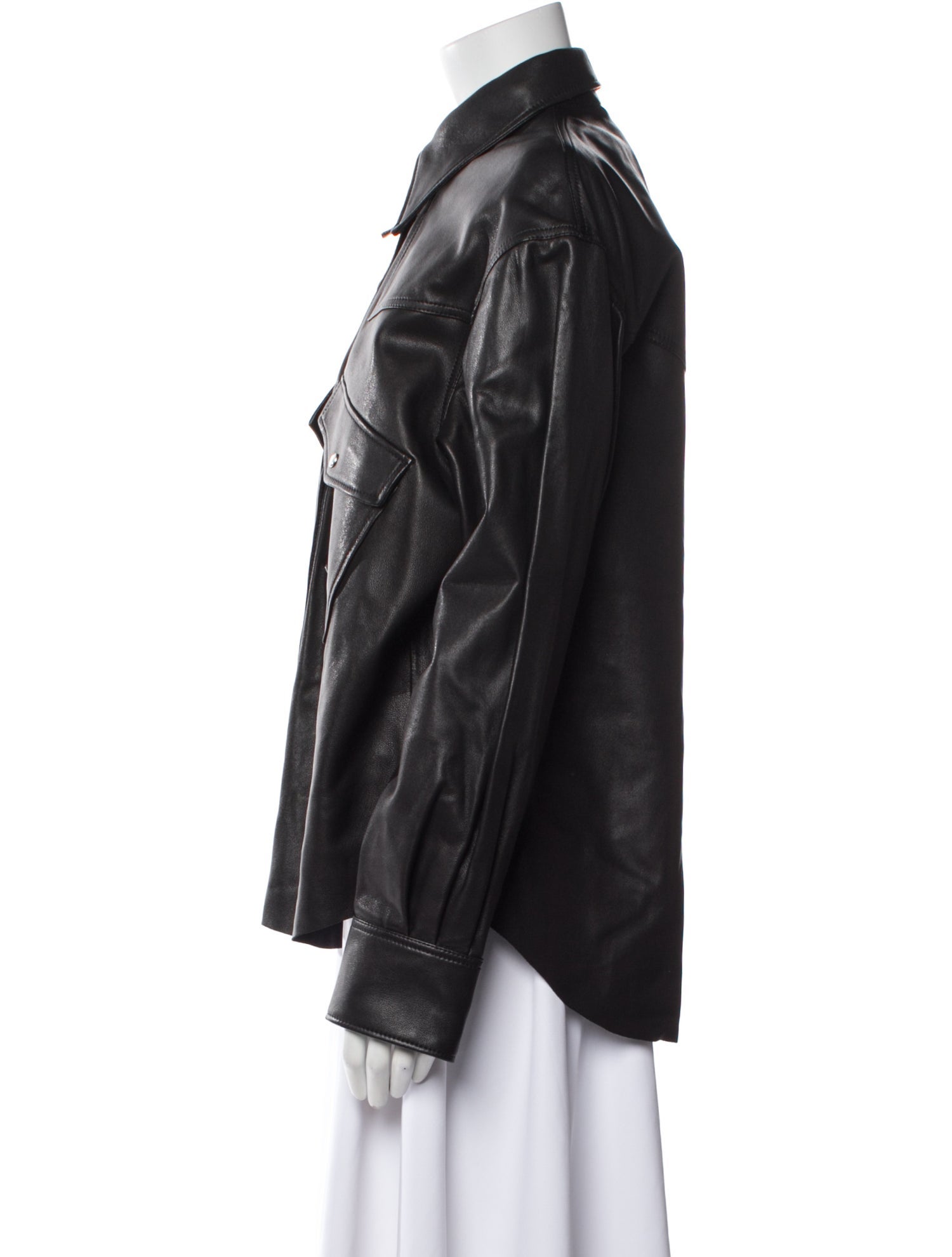 Rika Studios Leather Biker Jacket