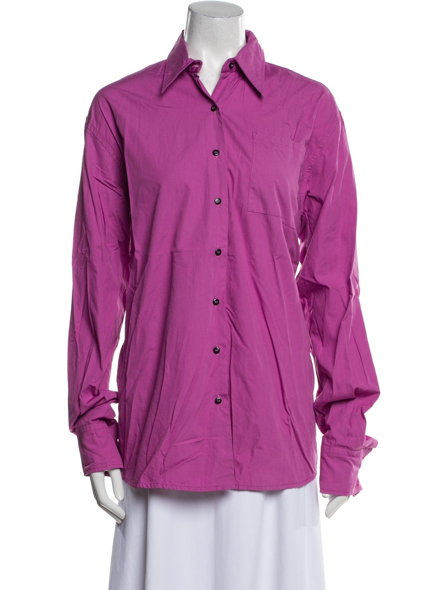 Rika Studios Long Sleeve Button-Up Top