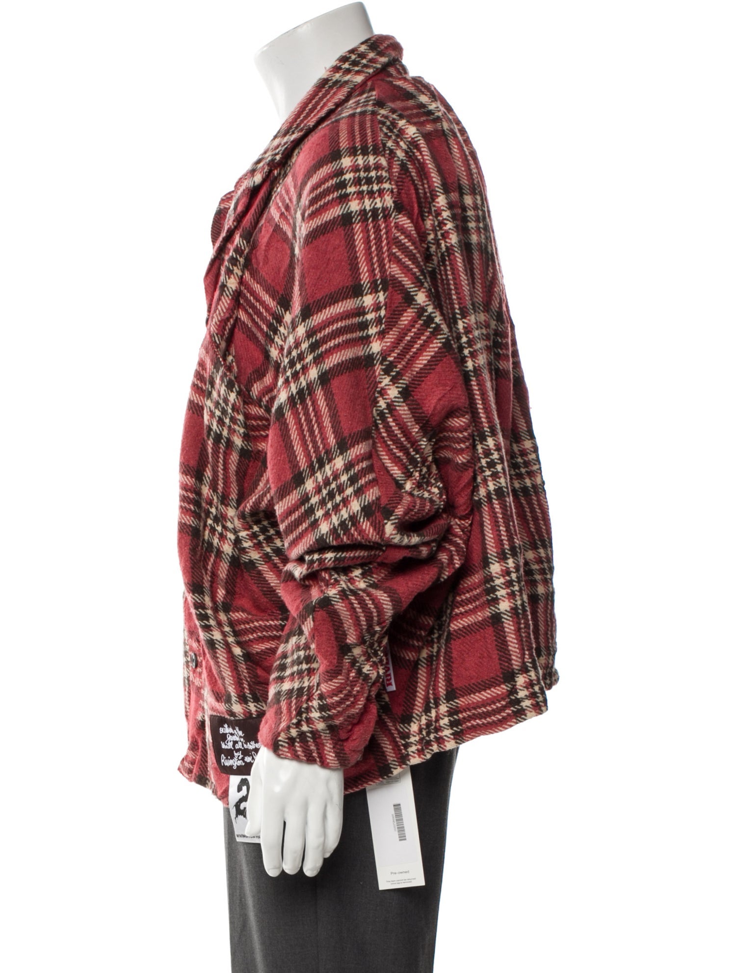 Rivington roi Rebis Plaid Print Moto Jacket