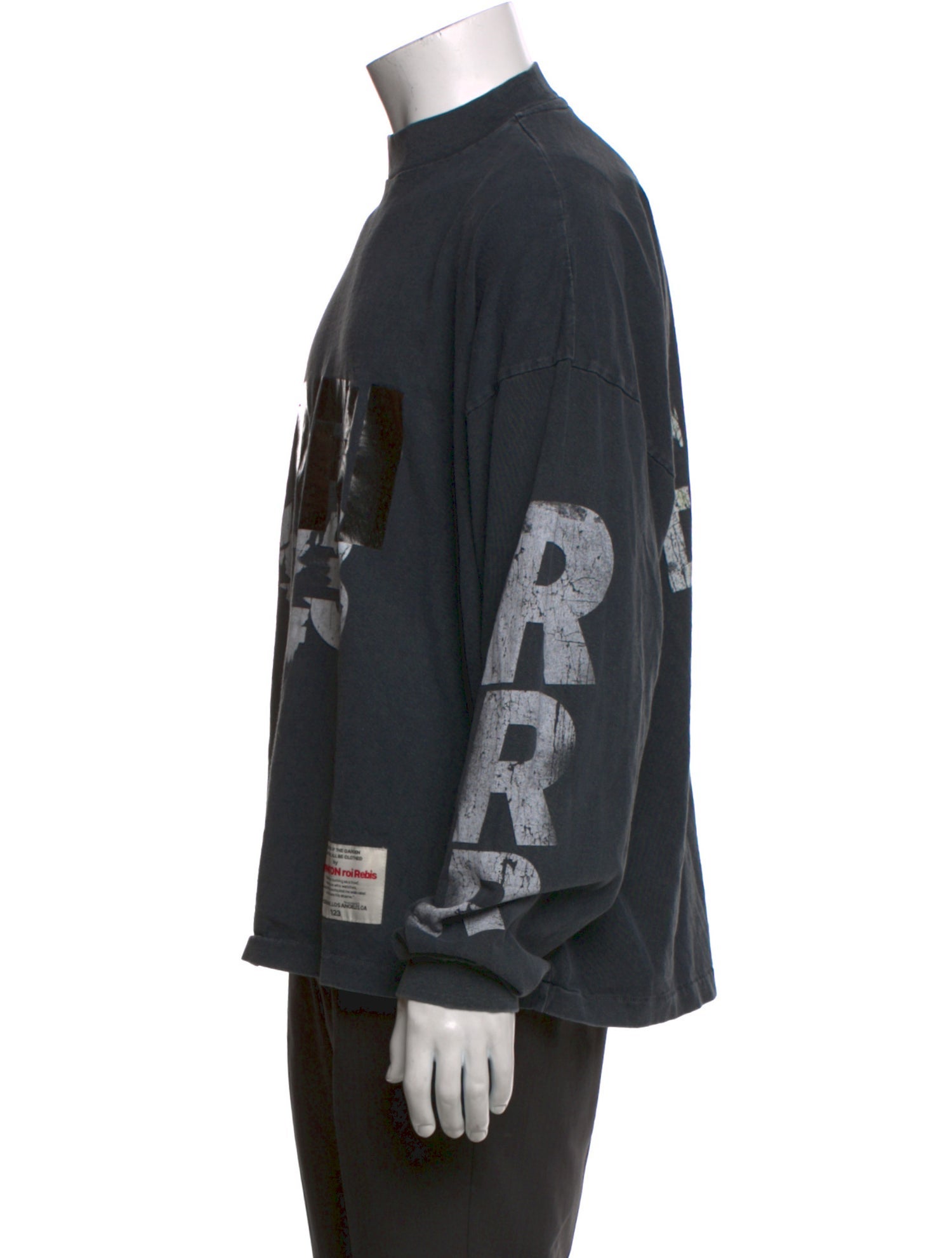 Rivington roi Rebis Graphic Print Mock Neck T-Shirt