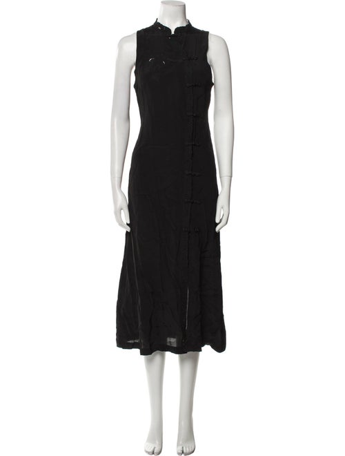 Rixo x Ciao Lucia Mock Neck Midi Length Dress