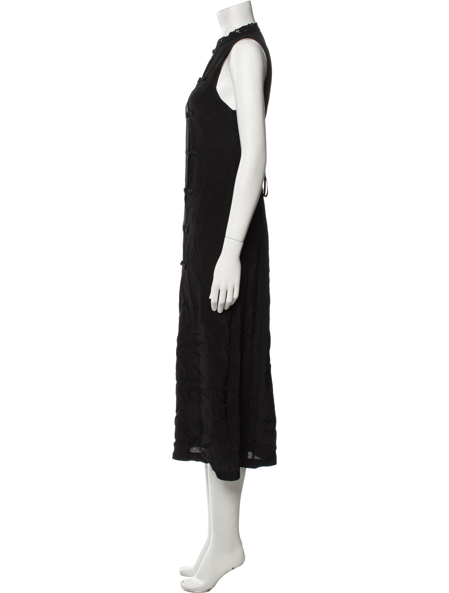Rixo x Ciao Lucia Mock Neck Midi Length Dress