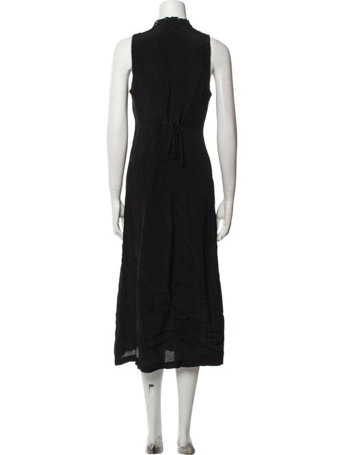 Rixo x Ciao Lucia Mock Neck Midi Length Dress