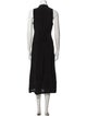 Rixo x Ciao Lucia Mock Neck Midi Length Dress