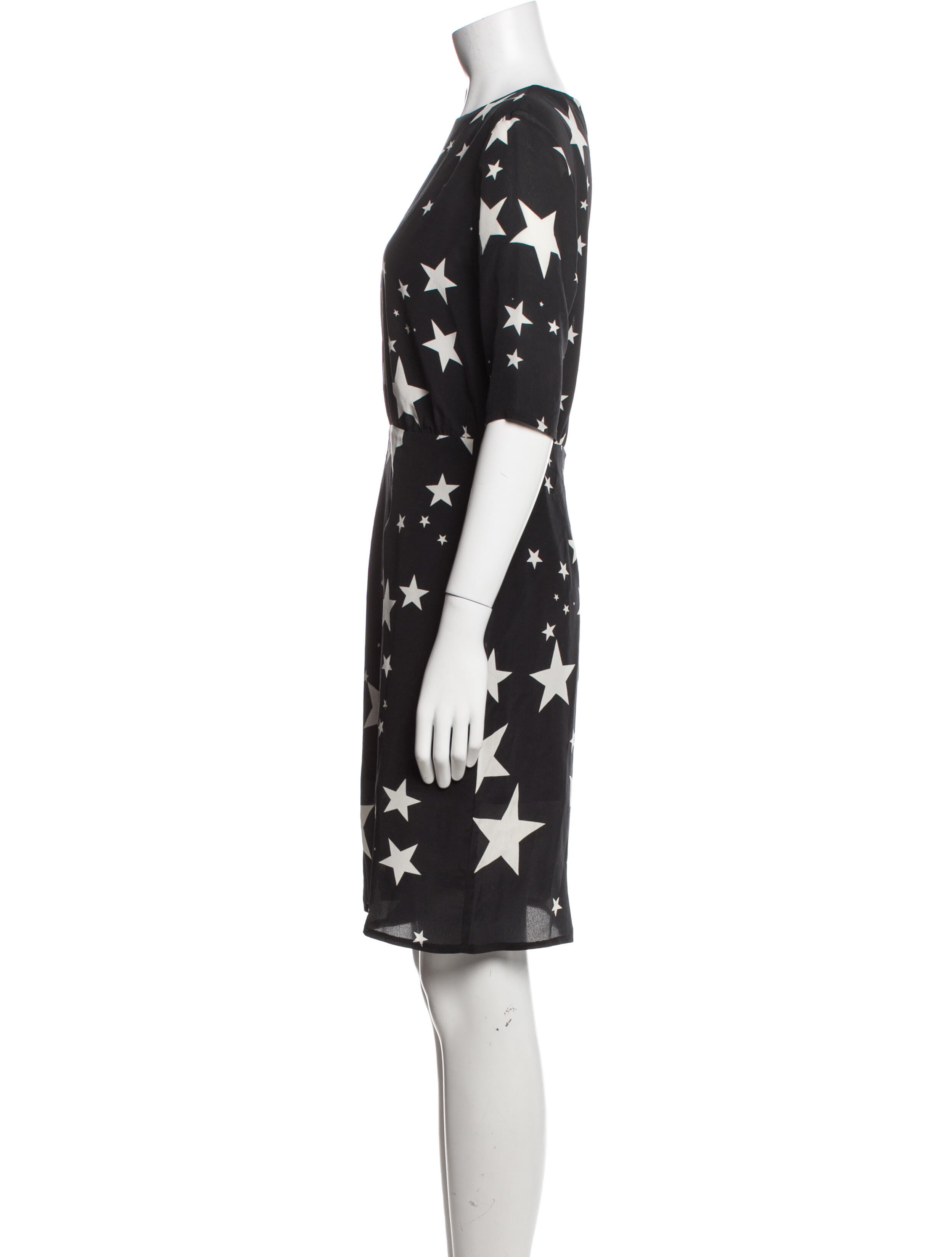 RIXO Silk Knee-Length Dress