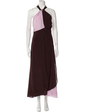 Rixo Dresses Silk Long Dress Us10, Uk14 | L