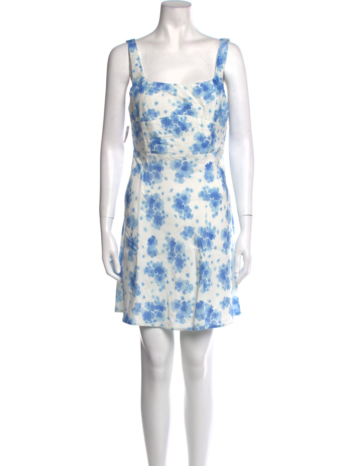 RIXO Floral Print Mini Dress