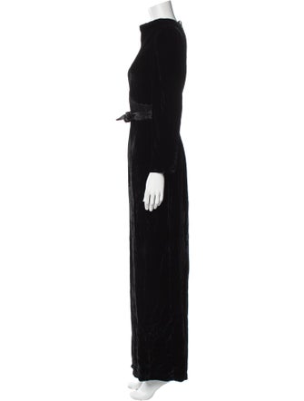 RIXO Mock Neck Jumpsuit