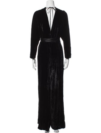 RIXO Mock Neck Jumpsuit