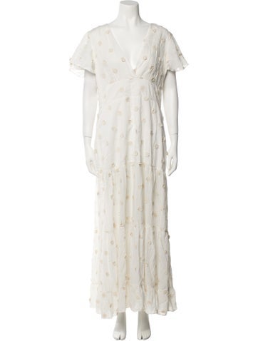 Rixo Dresses Floral Print Long Dress XL