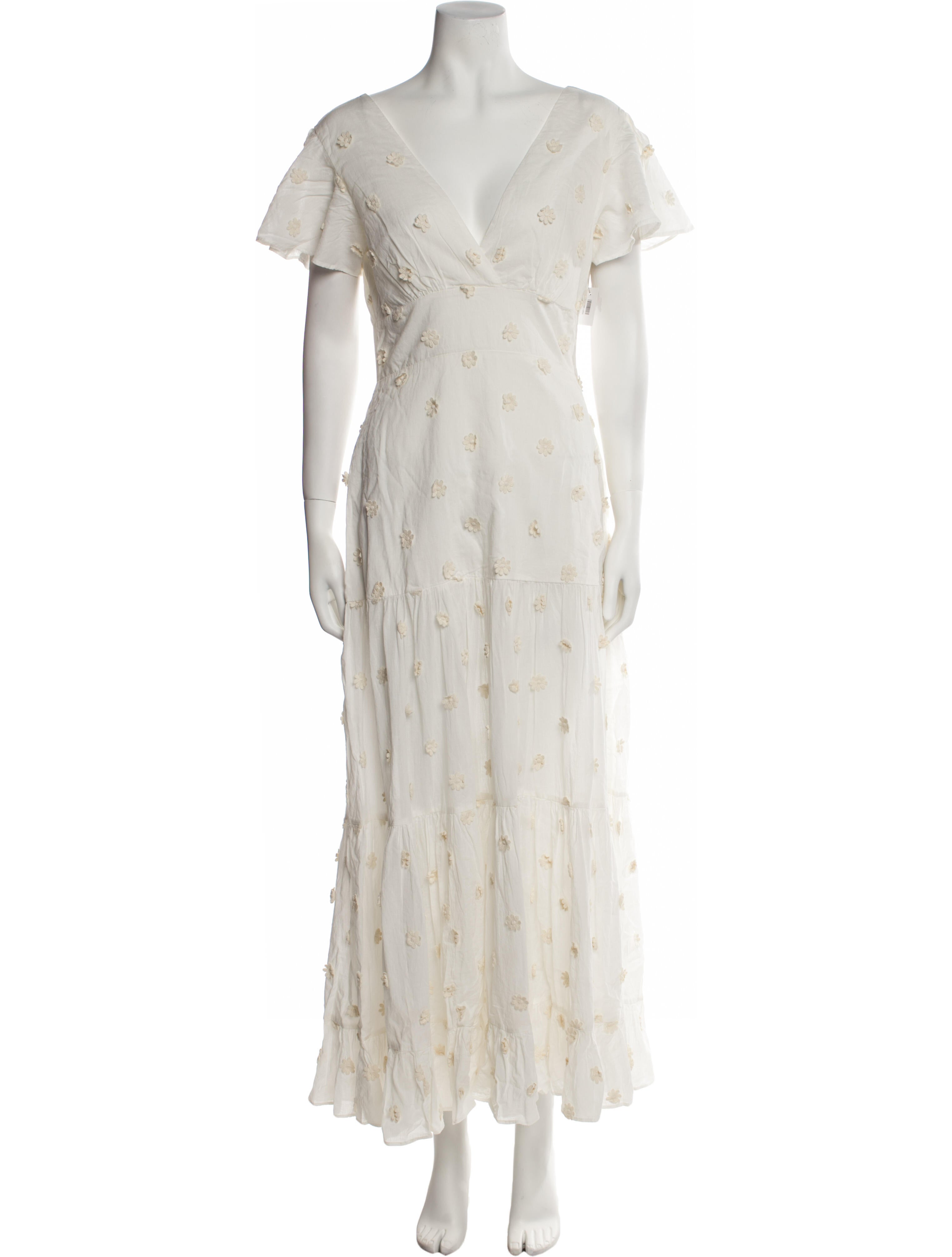 RIXO Floral Print Long Dress