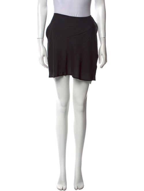 RIXO Mesh Accents Mini Skirt