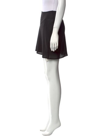 RIXO Mesh Accents Mini Skirt