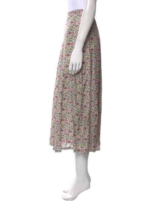 RIXO Floral Print Midi Length Skirt