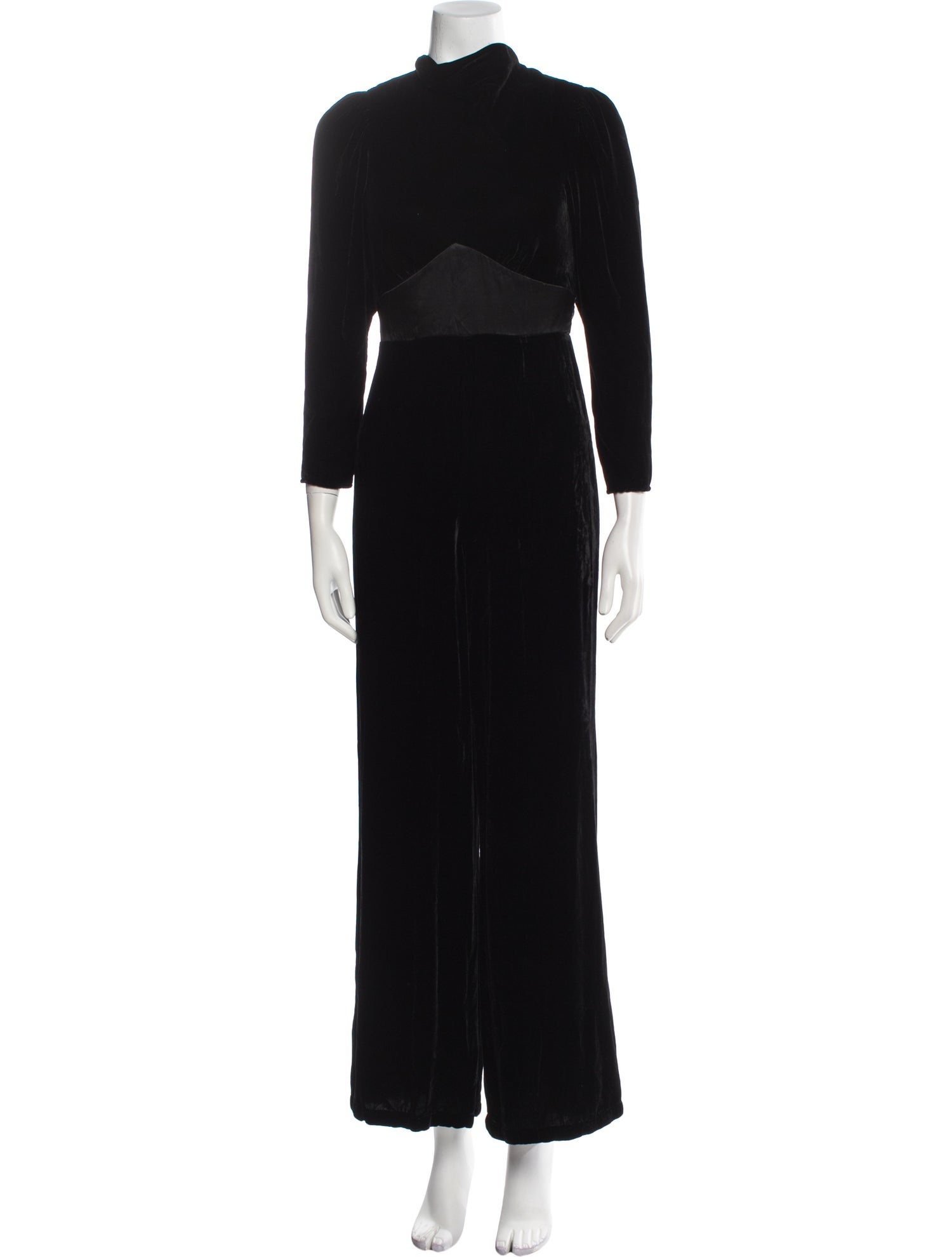 RIXO Mock Neck Jumpsuit