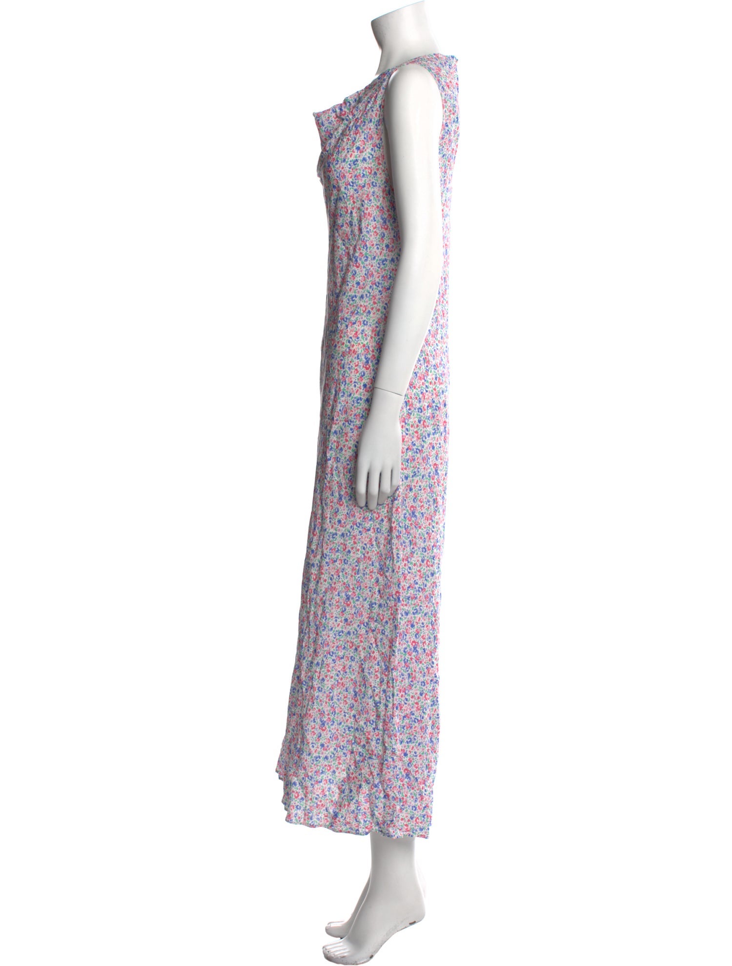 RIXO Floral Print Long Dress