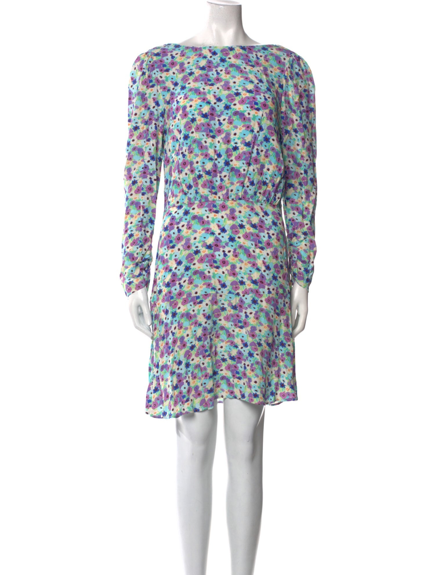 RIXO Floral Print Mini Dress w/ Tags