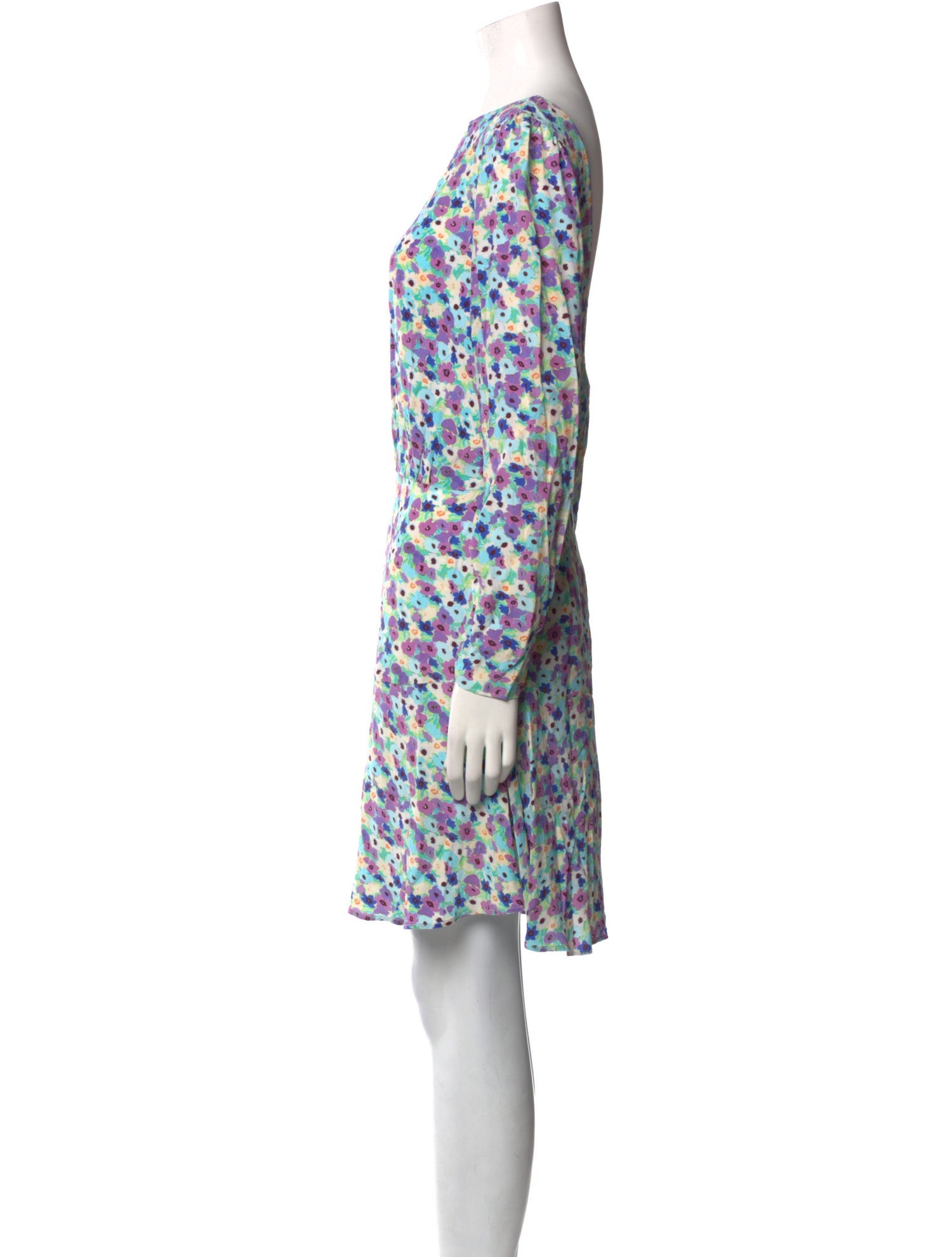 RIXO Floral Print Mini Dress w/ Tags