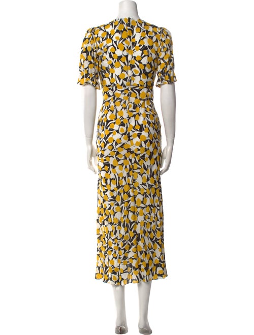 RIXO Silk Long Dress