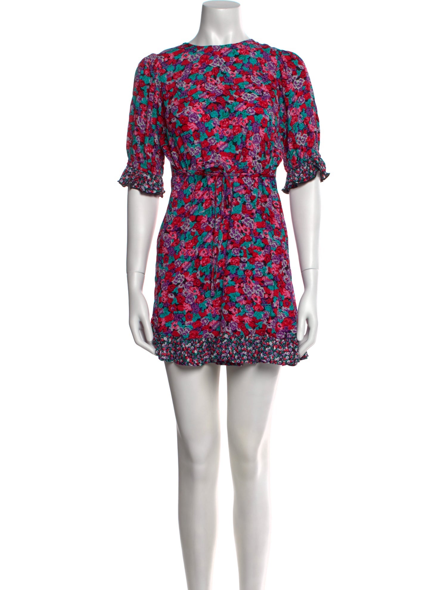 RIXO Floral Print Mini Dress w/ Tags
