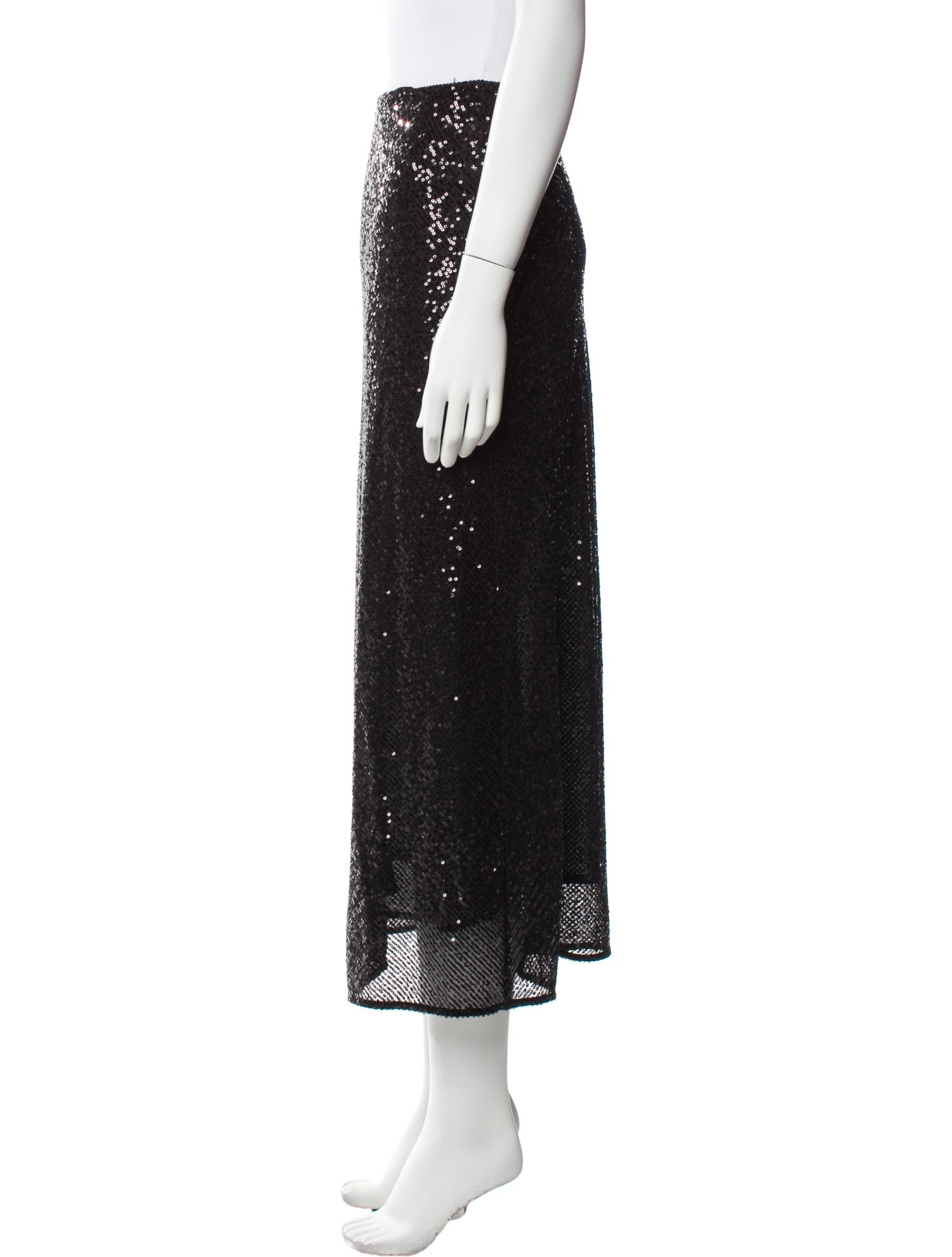 RIXO Sequin Midi Length Skirt