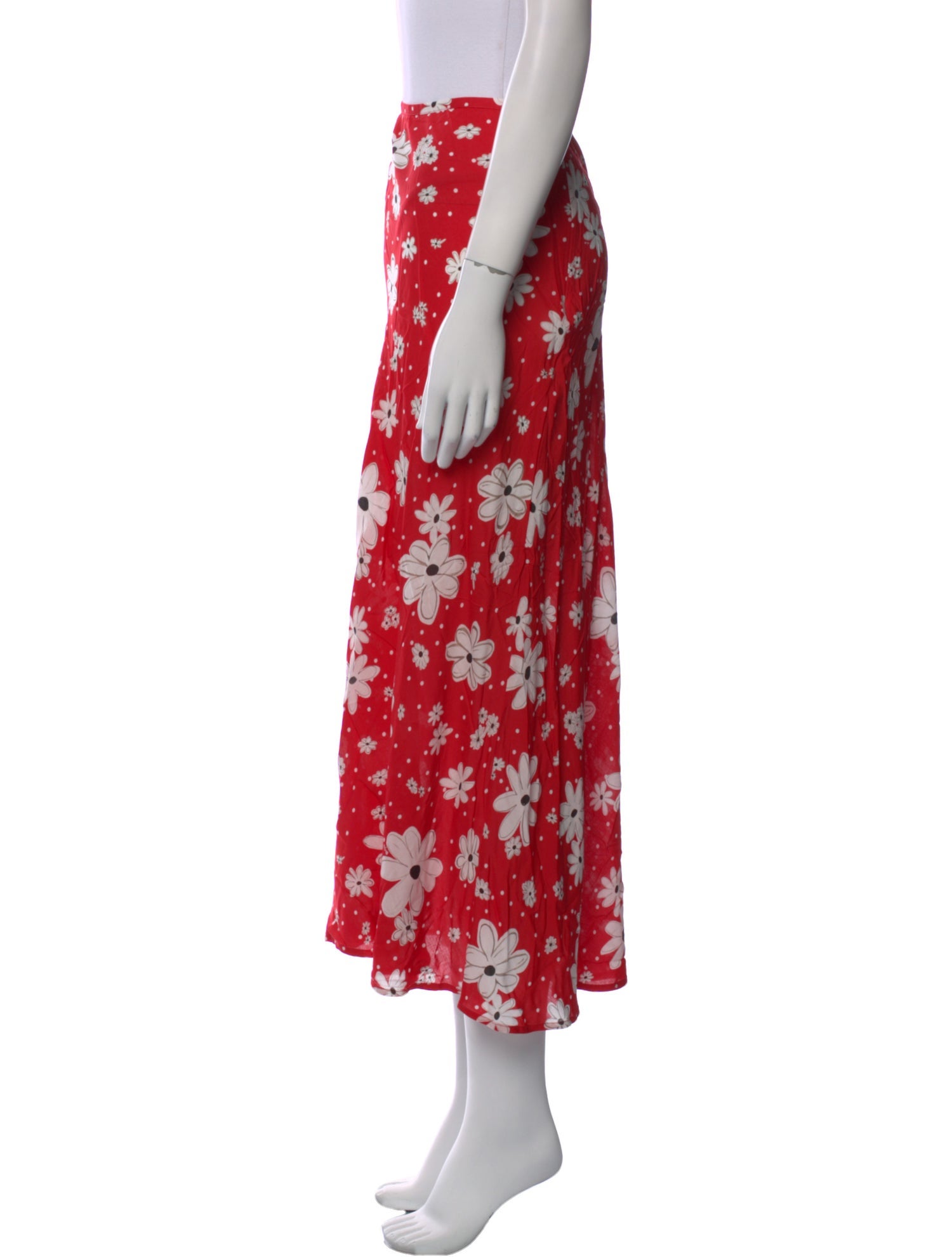 RIXO Floral Print Midi Length Skirt w/ Tags