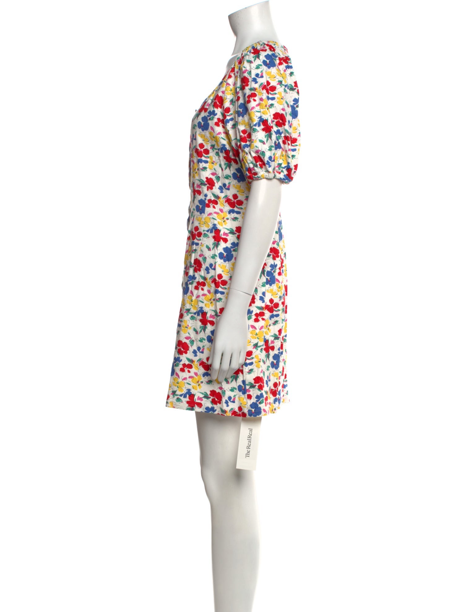 RIXO Linen Mini Dress