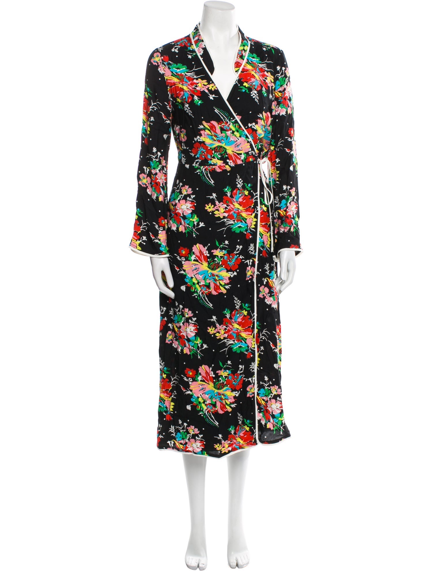 RIXO Silk Printed Robe w/ Tags