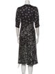 RIXO Printed Midi Length Dress