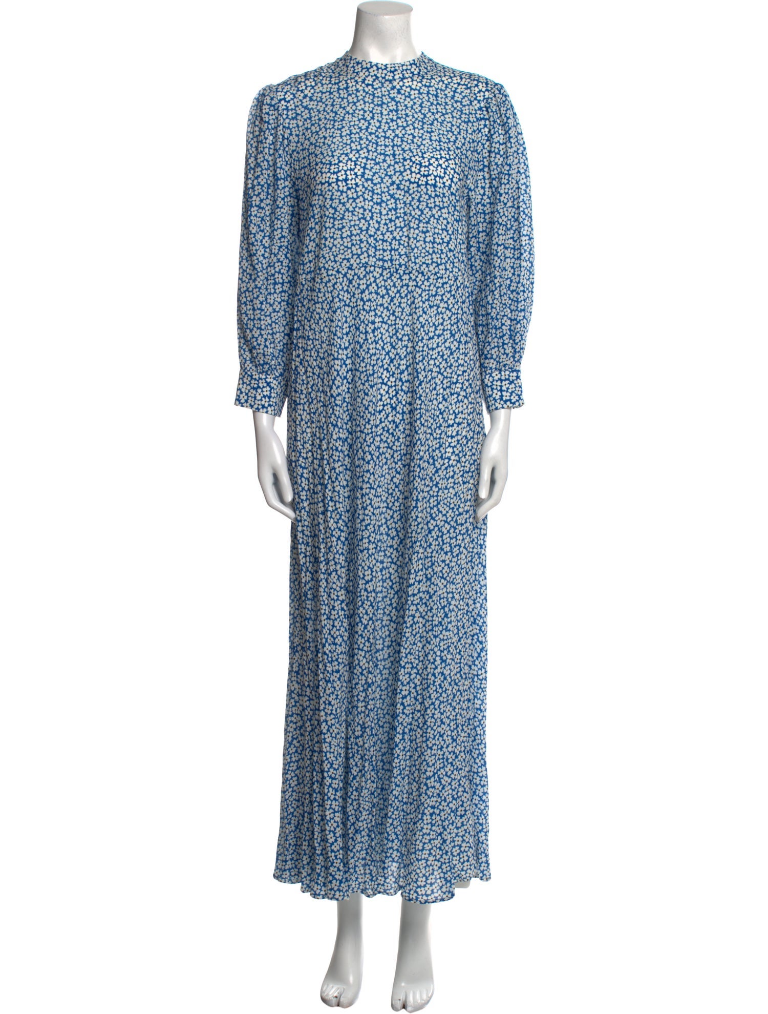 RIXO Floral Print Long Dress