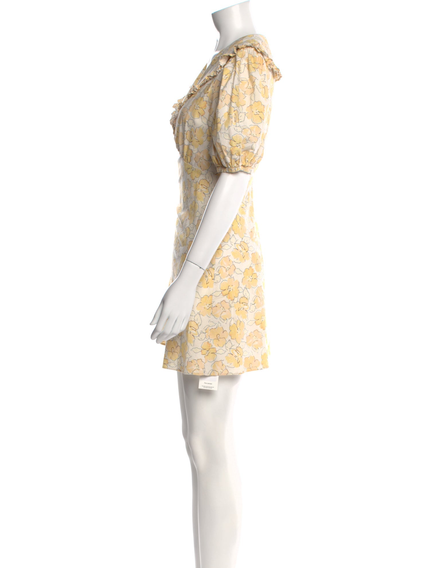 RIXO Floral Print Mini Dress