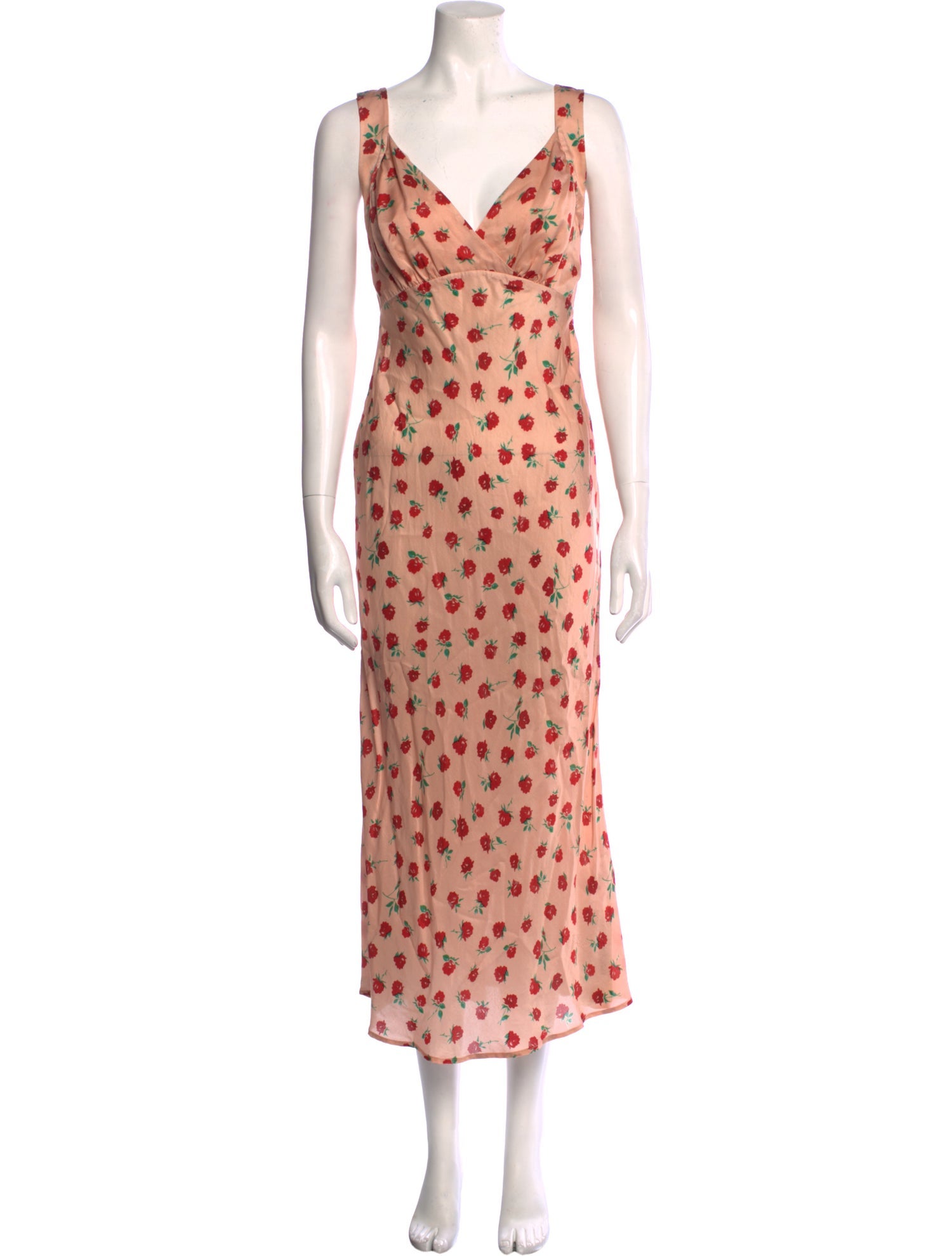 RIXO Silk Long Dress