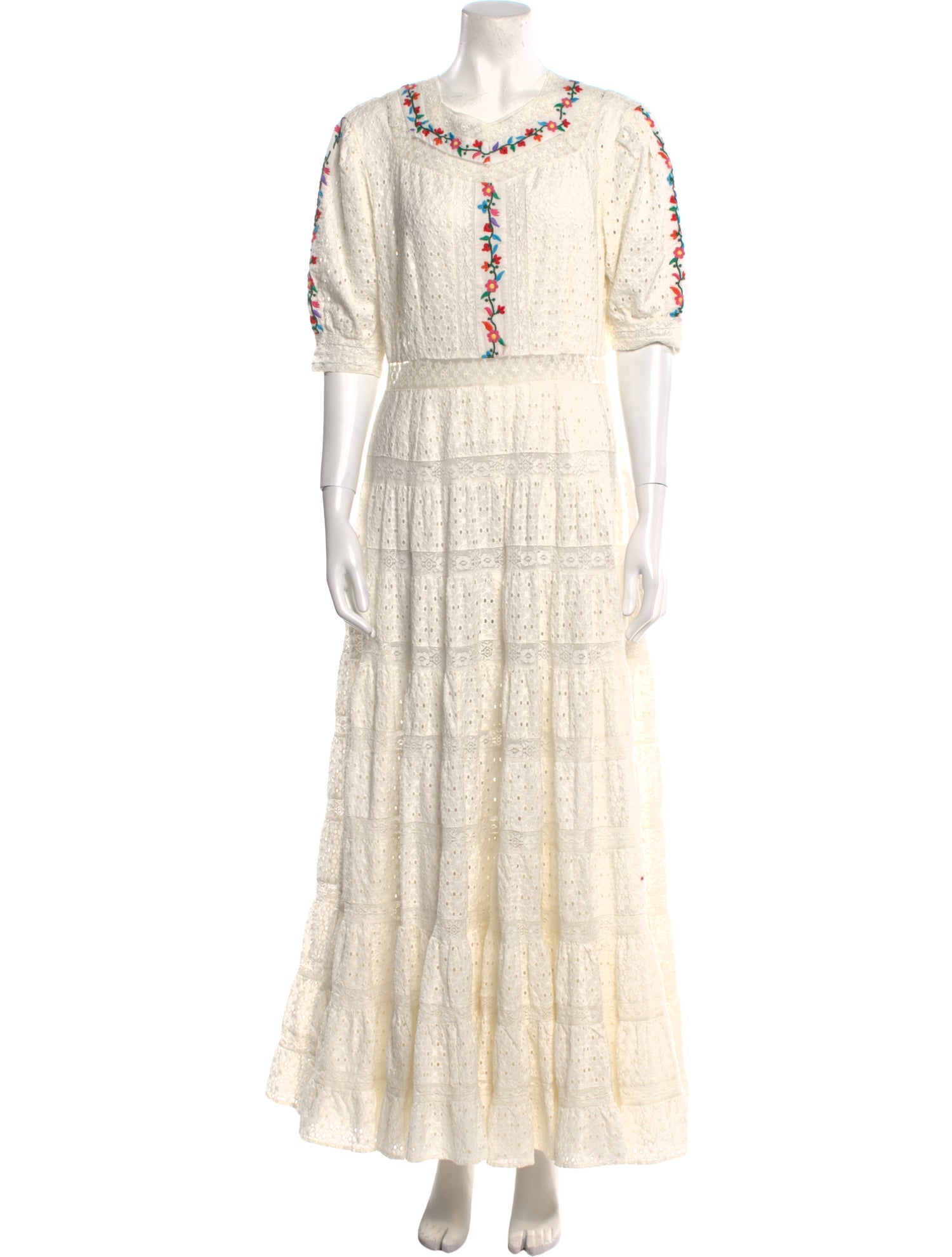 RIXO Graphic Print Long Dress