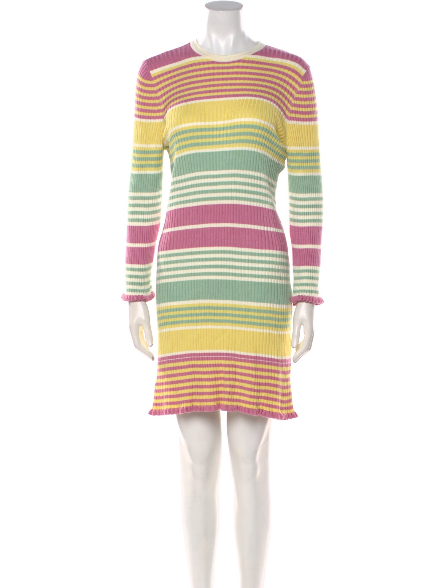 RIXO Striped Mini Dress