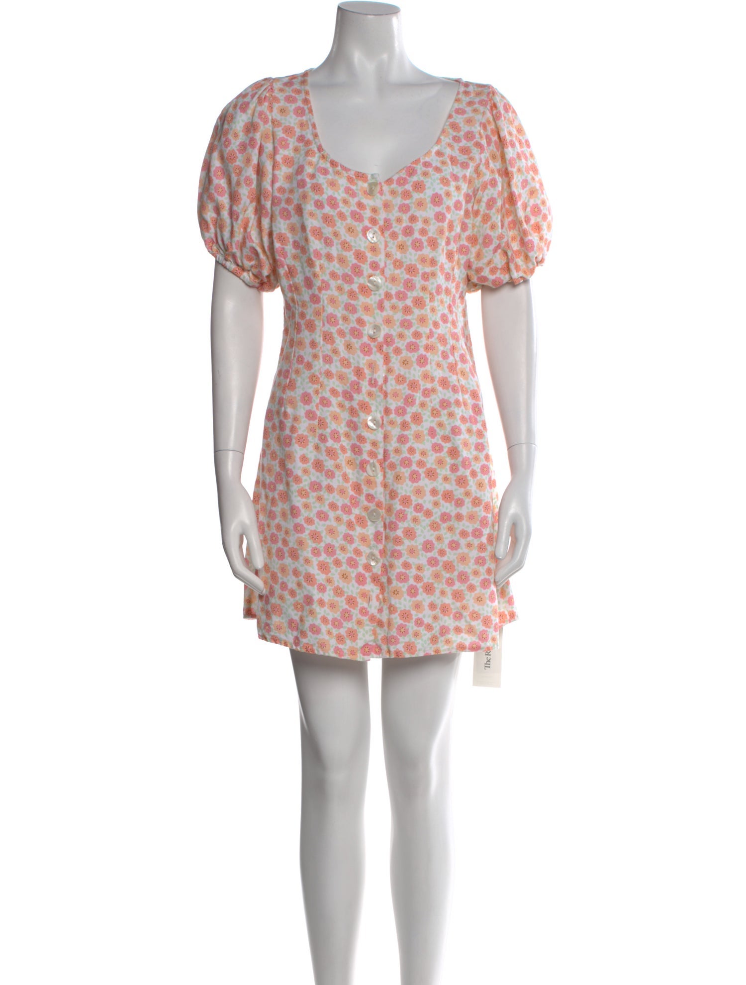 RIXO Printed Mini Dress