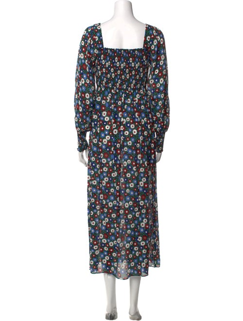 RIXO Floral Print Long Dress
