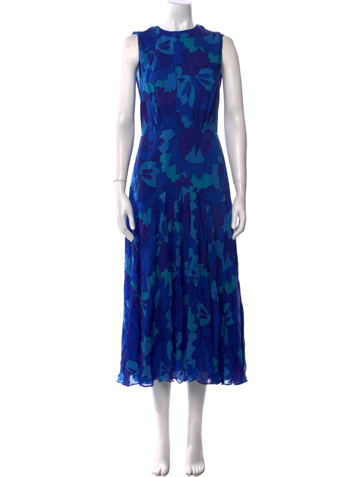 RIXO Floral Print Long Dress