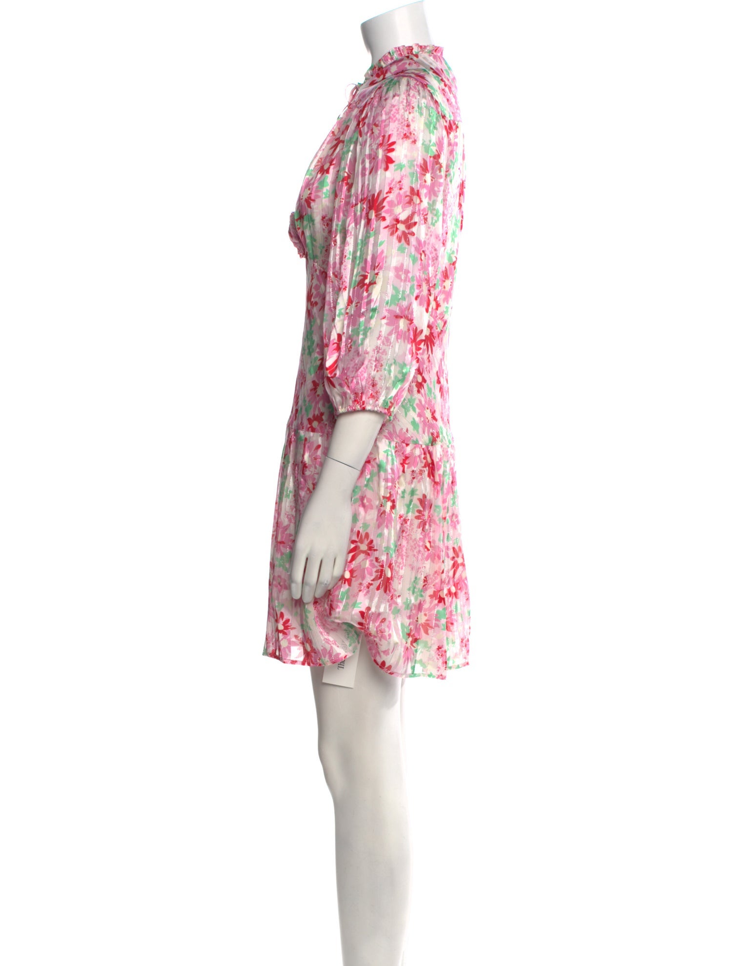 RIXO Floral Print Mini Dress w/ Tags